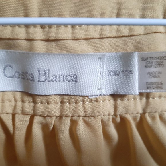 Costa Blanca XS yellow 3/4 lengthsleeve Blouse - Picture 2 of 5